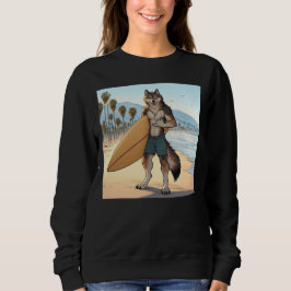 Sudadera Lobo surfista  