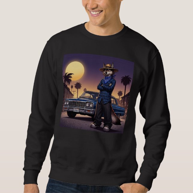 Sudadera Lobo Y Lowrider (Anverso)