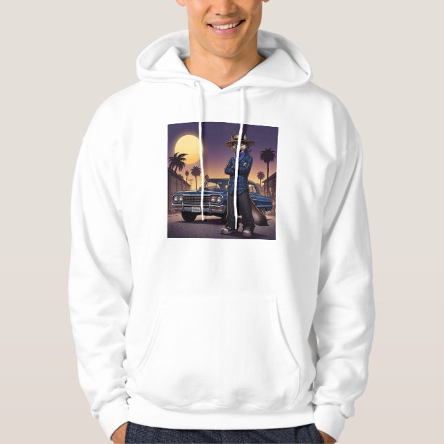 Sudadera Lobo Y Lowrider (Anverso)