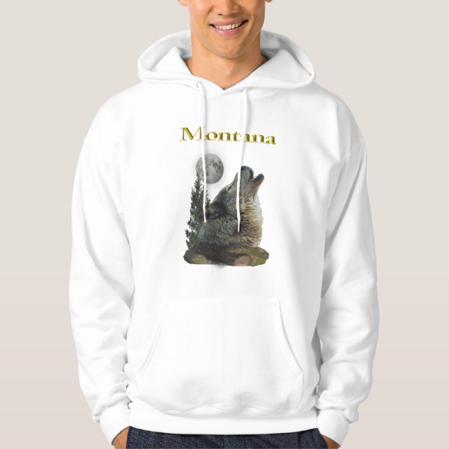 Sudadera lobo y luna (Anverso)