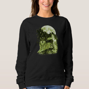 Sudadera Lobos Cascadas De Animales De Vida Silvestre Moon