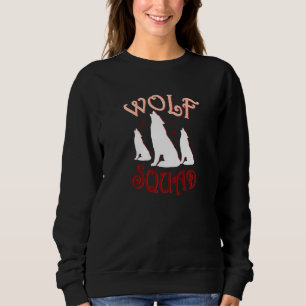 Sudadera Lobos de la naturaleza animal del bosque Wolf Squa
