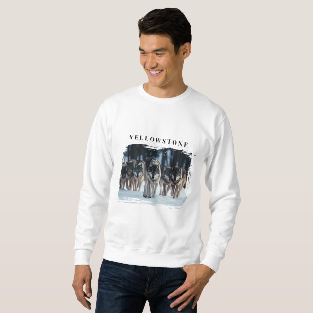 Sudadera Lobos de Yellowstone (Anverso completo)