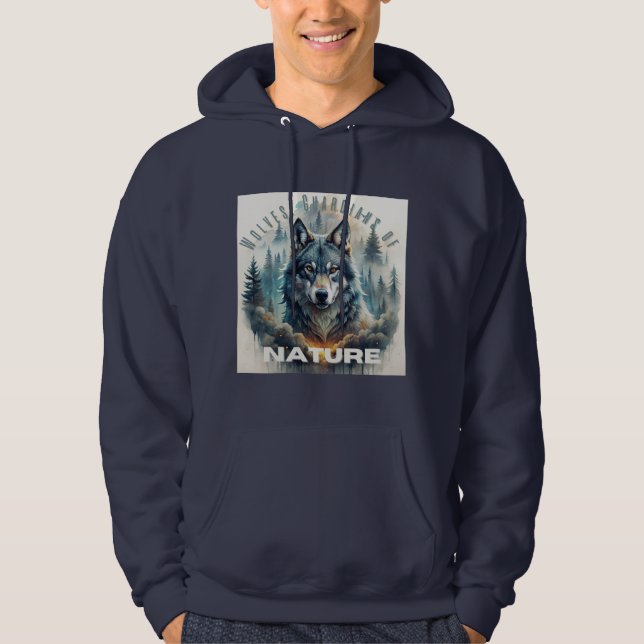 Sudadera Lobos Guardianes de la naturaleza (Anverso)