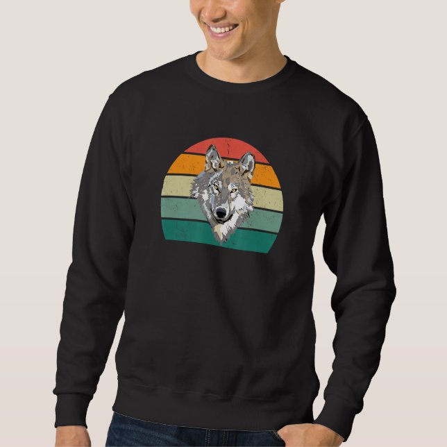 Sudadera lobos lobo perro canino caza de lobos bosque cierv (Anverso)