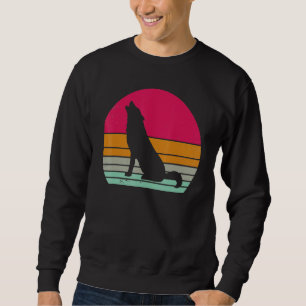 Sudadera Lobos Retro Lobo Lobos Vintage Silueta de Lobo