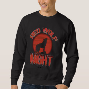 Sudadera Lobos rojos noche de lobo rojo ideal para la vida 