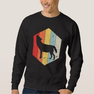 Sudadera Lobos Vintage Lobos Lobos Retro Silueta de Lobo