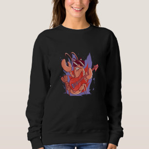 Sudadera Lobster divertido de rock