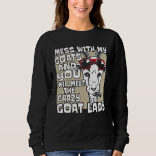 Sudadera Loca Chica de cabras diciendo mujeres