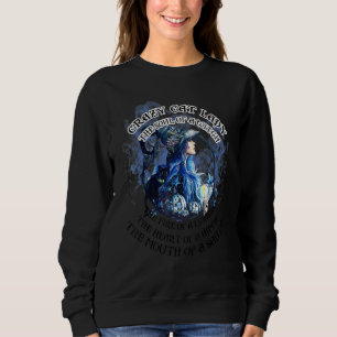 Sudadera Loca dama de gato Chicas mujeres Kitten Animal