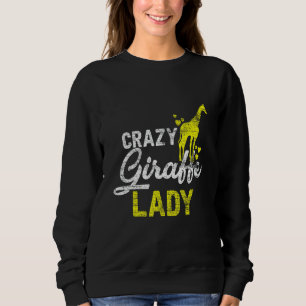 Sudadera Loca jirafa Lady Vintage Zoo Keeper Chicas