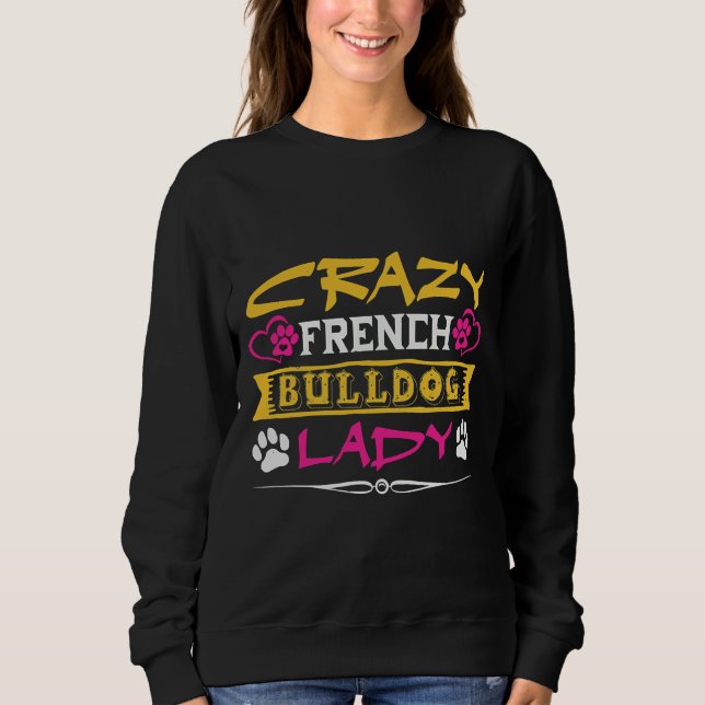 Sudadera Loco Bulldog francés Lady 50 (Anverso)