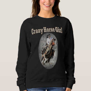Sudadera Loco Chica De Caballos Chica Cute En Caballo Ecues