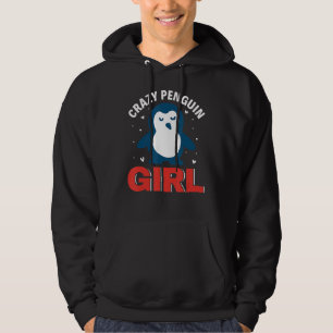 Sudadera Loco Pingüino Chica Emperador Pájaro Pájaro Pingüi