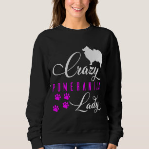 Sudadera Loco Pomerania Lady Funny White Pomeranian Spitz