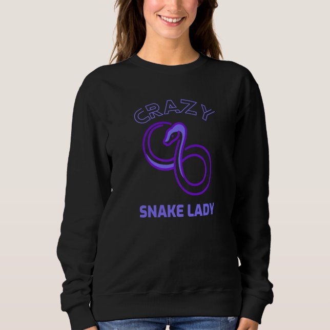 Sudadera Loco Snake Lady Snake Reptile Python Gráfico 2 (Anverso)