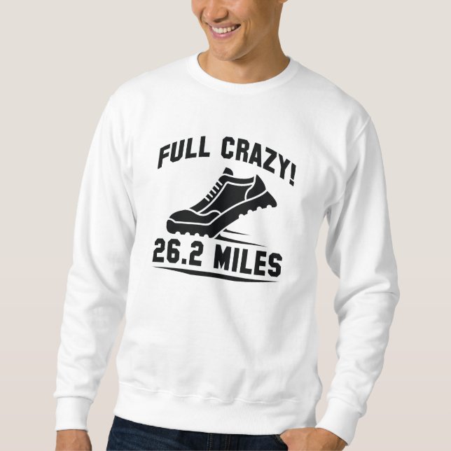 Sudadera Locos 26,2 Millas Completos (Anverso)