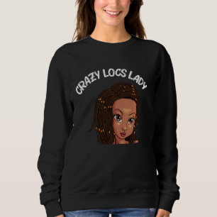 Sudadera Locos Graciosos Para Mujeres Mama Dreadlock Braid 