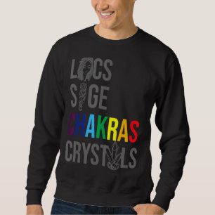 Sudadera Locs Sage Chakras cristales historia negra hace un