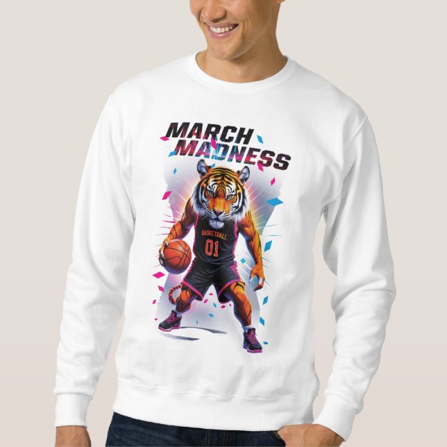 Sudadera Locura de  Marzo Baloncesto Tiger (Anverso)