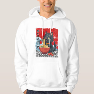 Sudadera ¡Locura de Ramen de Gato Negro Maravilloso!