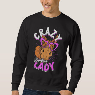 Sudadera Locura donkey Lady Animal Donkey Mom Donkey Donkey