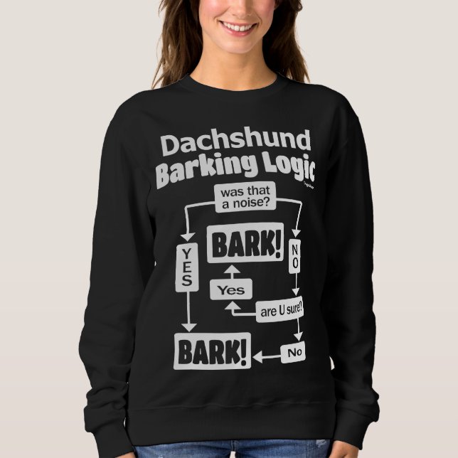 Sudadera Lógica de barrido de Dachshund (Anverso)