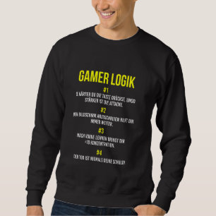 Sudadera Lógica del jugador de videojuegos de consola de ga