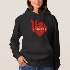 Sudadera Logo de Chihuahua Mom Love Heart Chimigos