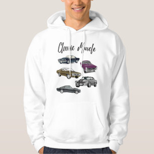 Sudadera Logo de Coche Clásico de Máxima Potencia Muscular