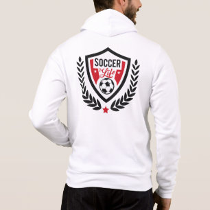 Sudadera Logo de fútbol con nombre personalizado