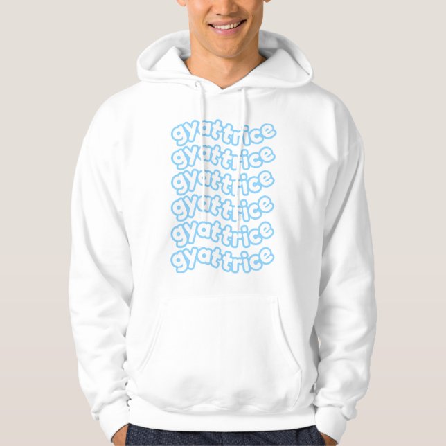 Sudadera Logo de @gyattrice Pastel Blue Men's (Anverso)