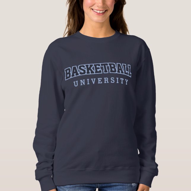 Sudadera Logo de la Universidad de Basketball Parody (Anverso)
