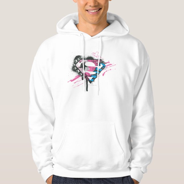 Sudadera Logo de Supergirl Hearts (Anverso)