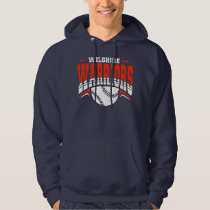 Sudadera Logo de Wilshire Warriors White Baseball