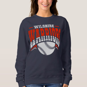 Sudadera Logo de Wilshire Warriors White Baseball