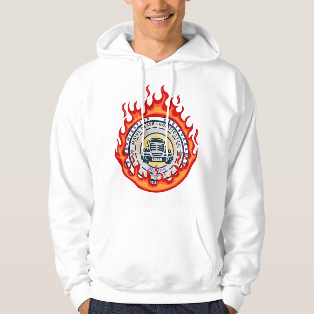 Sudadera Logo en llamas (Anverso)