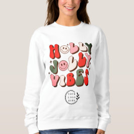 Sudadera Logo Navidades Retro Holly Jolly Vibes Holidays