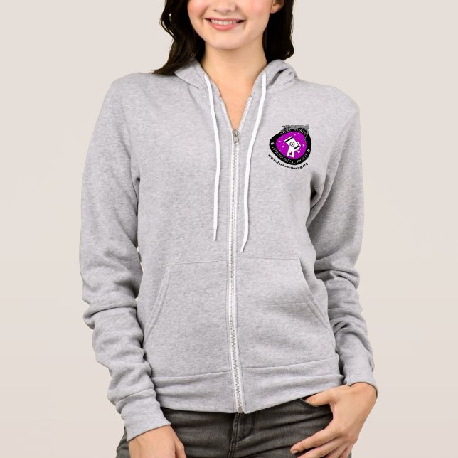 Sudadera Logo oficial de la mujer Zip-Up Hoodie Gray (Anverso)