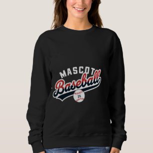 Sudadera Logo retro mascota de béisbol