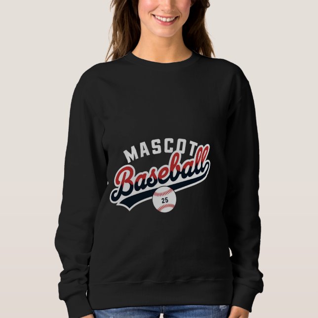 Sudadera Logo retro mascota de béisbol (Anverso)
