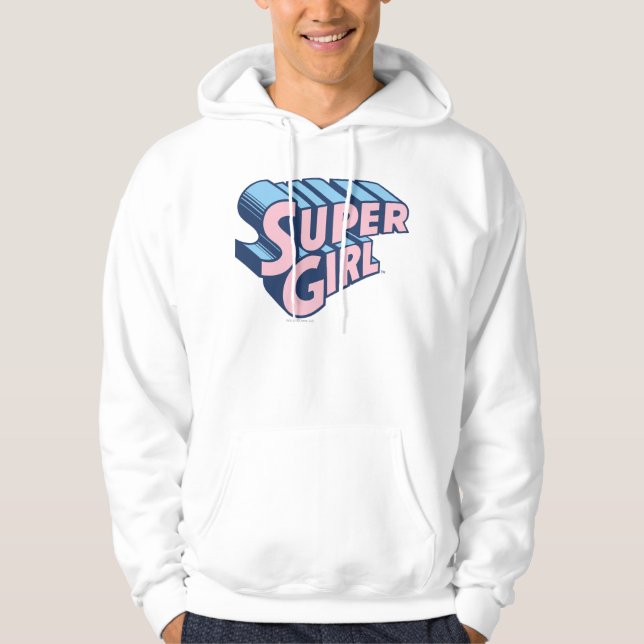Sudadera Logo rosa y azul superchica (Anverso)