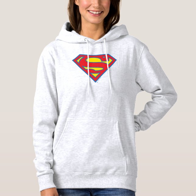 Sudadera Logo superchica clásica con contorno azul (Anverso)