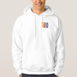 Sudadera Logotipo comercial sencillo blanco