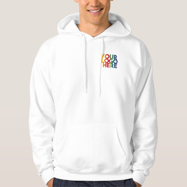 Sudadera Logotipo comercial sencillo blanco (Anverso)