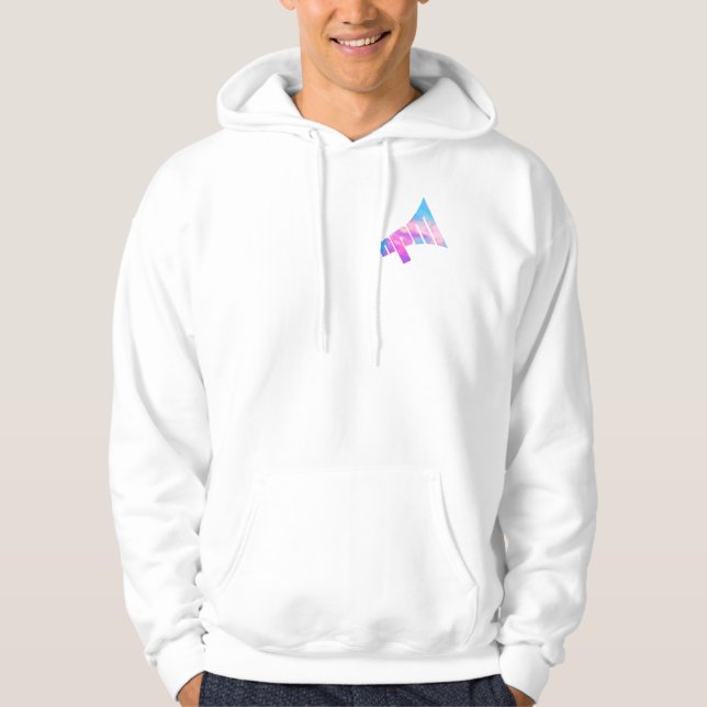 Sudadera Logotipo de arco iris Hoodie de pullover (Anverso)