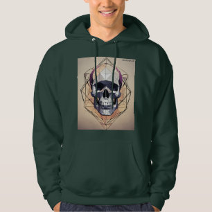 Sudadera Logotipo de cráneo geométrico