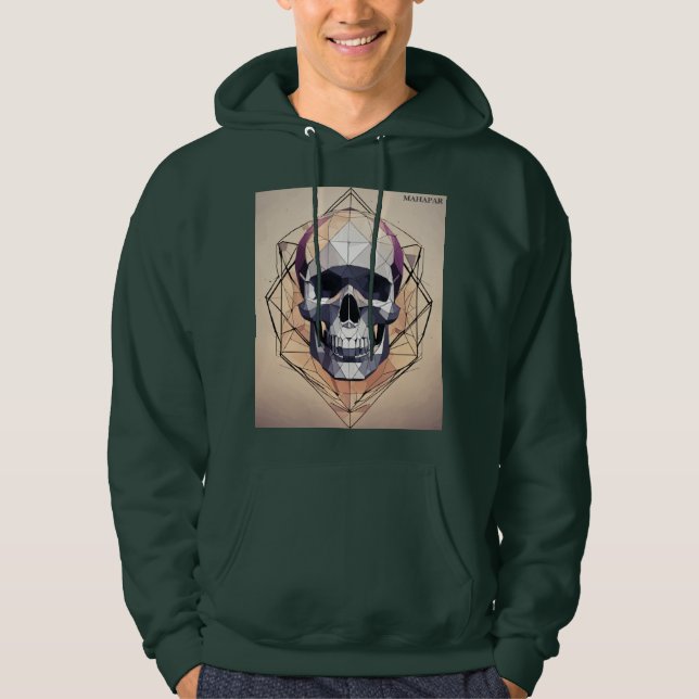 Sudadera Logotipo de cráneo geométrico (Anverso)
