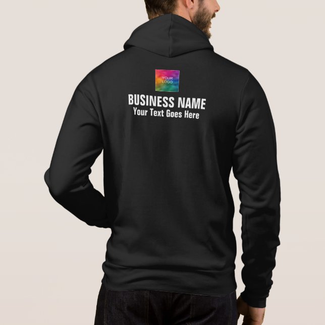 Sudadera Logotipo de doble cara de la empresa de publicidad (Reverso)